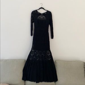 Black Lace Gown